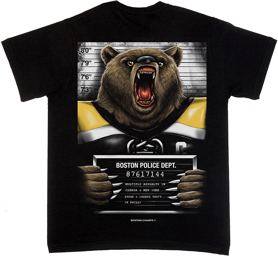 Boston Champs Bear Mug-Shot T-Shirt